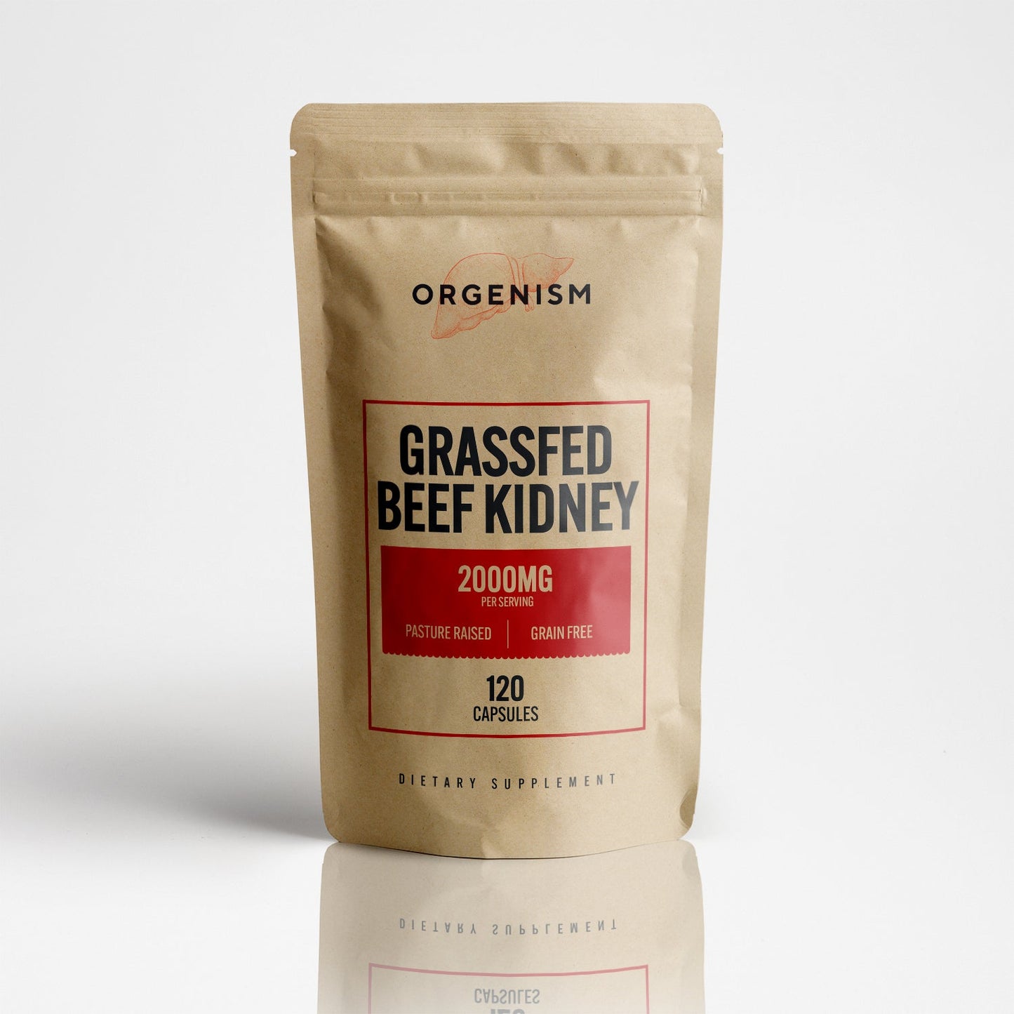 Grass Fed Beef Kidney Capsules - Orgenism